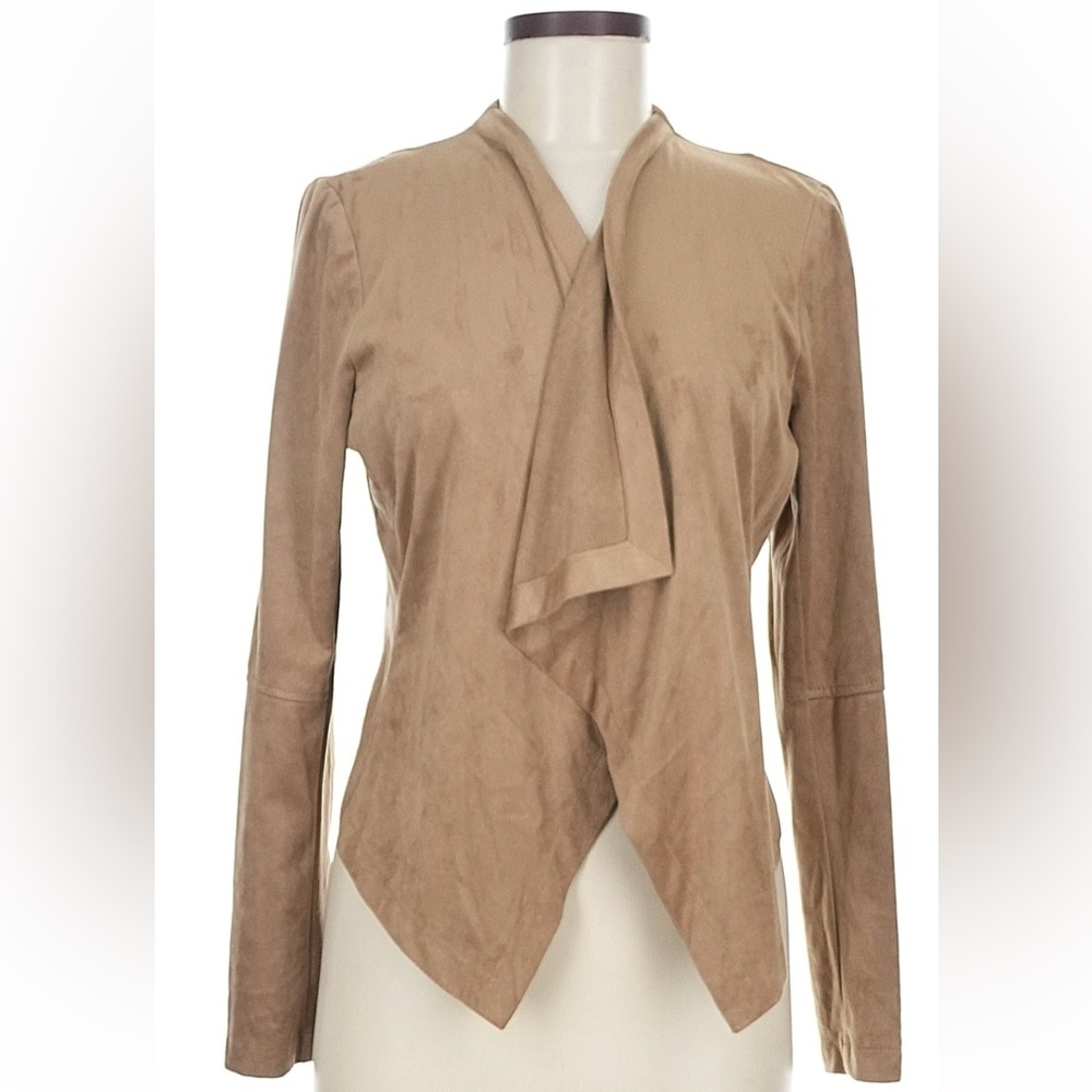 Katherine Barclay Tan Draped Blazer